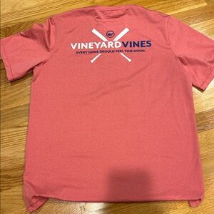 Vineyard Vines Salmon Baseball Performance Tee